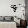 Wallity Africa - 435 Escultura de Pared de Metal Negra